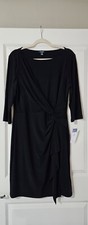 New Black Chaps Dress  Knotted XL
