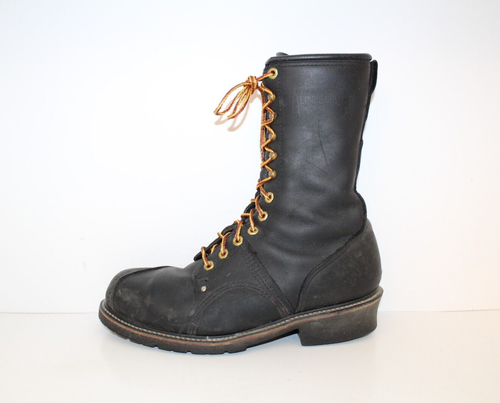 CAROLINA Linesman 1905 Boots Black Leather Steel Toe Mens Sz 10.5 EE Made in USA - Picture 6 of 19