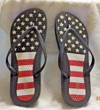 Capelli New York Stars Stripes Flip Flop Sandals Womens Size 8
