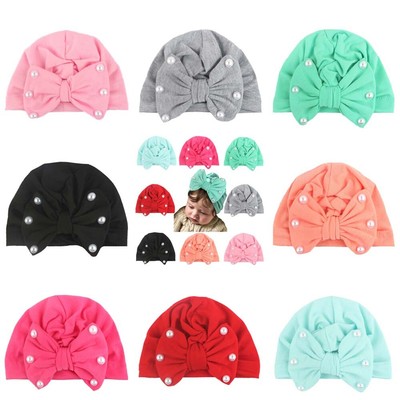 newborn pearl bow hat