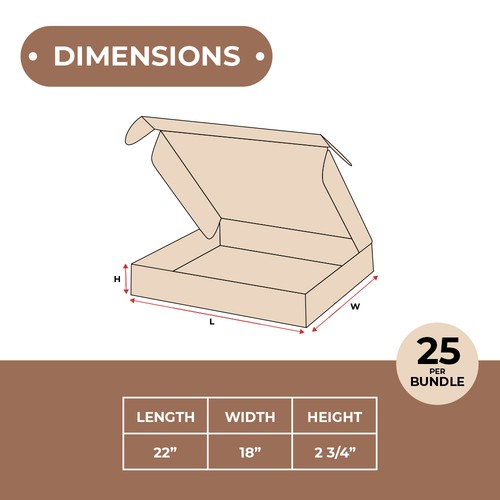 4-24" Kraft Deluxe Literature Shipping Mailer (Multi Size) 25-50 Pack - Picture 58 of 60