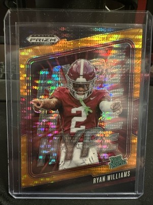 Ryan Williams - 2025 Panini Prizm Draft Picks Orange Pulsar Hype /75 RC