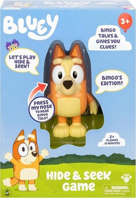 Bluey Hide & Seek Spiel - Bingo, die Bingo Figur und drückt ihre Nase zu... 