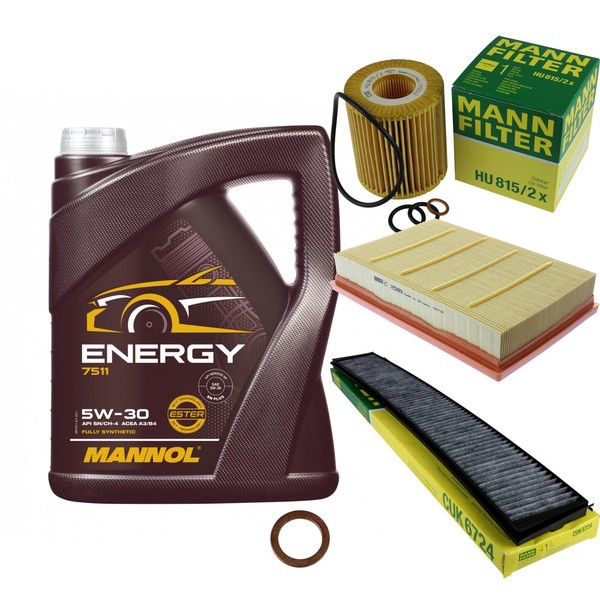 Mann Inspektionspaket 5L Mannol Energy 5W-30 FüR BMW E83 2.0I Xdrive20I-image