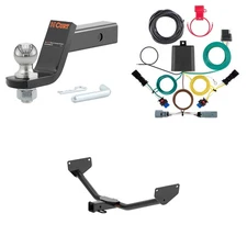 CURT Tow Package 2in Trailer Hitch, Wiring, #45056 Ball Mount Pin & Clip, 13585