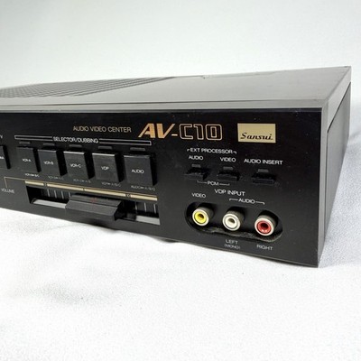 VTG Sansui AV-C10 Audio Video Control Amplifier Hi-Fi Stereo EQ Preamp Tested