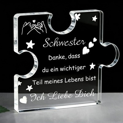 Schwester Geschenk für Schwester Geburtstag,Geschenke für SchwesterGravierte ...