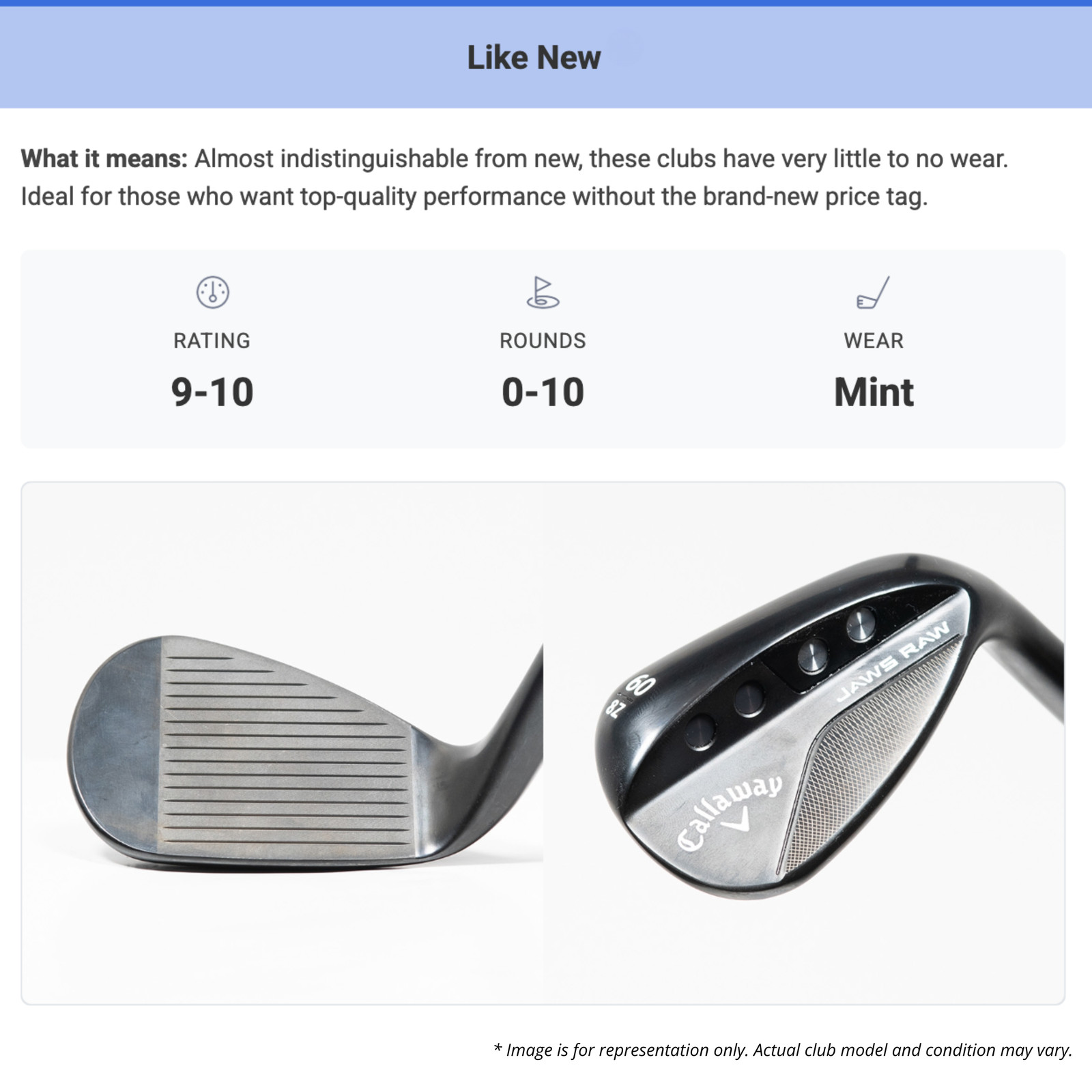 LEFT HANDED CALLAWAY 2024 EDGE SAND WEDGE 54&deg; STEEL REGULAR STANDARD