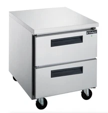 NEW 29" Refrigerator Undercounter Cooler 2 Drawers 120V Dukers DUC29R-D2 #4013
