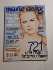 Marie Claire Magazine February 2004 Nicole Kidman Cover Y2K Era Fashion Hearst