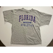 VTG USA Made 90s Florida Gators Swimming Athletics T Shirt Mens XL Gray