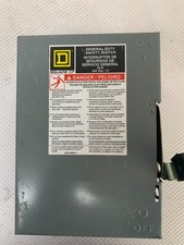 SQUARE D DU321 30 AMP 240 VOLT 3 PHASE NON-FUSIBLE INDOOR DISCONNECT..D-2215