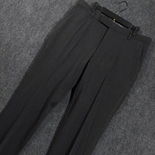 NEW Polo Ralph Lauren Dress Pants Mens 36x32 Gray Stretch Cuffed Flat Front