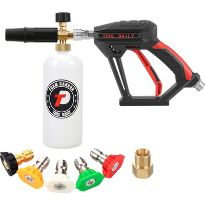 #ad Efficient Short Pressure Washer with Adjustable Foam Lance 8 GPM Flow Rate $66.96