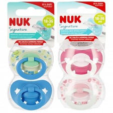 4008600382270 NUK Smoczek uspokajaj cy silikonowy 18-36m Signature mix kolor w 1