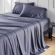 Cooling Sheets for Full Size Bed, Viscose Derived from Bamboo, Deep Pocket up to