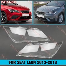 Per Seat Leon ST 2013-2018 Copri Lente Faro Anteriore Auto Scocca Trasparente