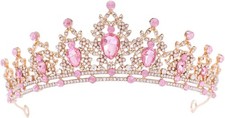 FORSEVEN Crystal Tiaras for Women, Wedding Tiaras and Crowns for Women Tiaras fo
