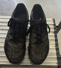 adidas Mens Black Low Top Lace-Up Soccer Clea...