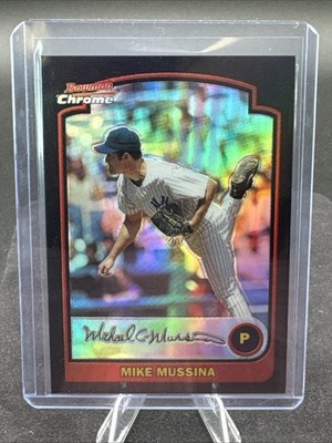 2003 Bowman Chrome Refractor Mike Mussina #17 New York Yankees HOF