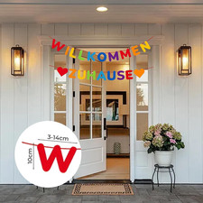 Willkommen Zuhause Banner, Bunte Girlande, Dekoration für Familie-Party, Babyfei