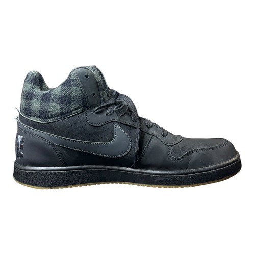 Nike Court Borough Mid Black Plaid Anthracite Gum Mens Size 11 *Heel Tab Is Cut* - Picture 6 of 9