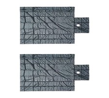 2 Pack Super Light 15oz Steel Tarp Truck Trailer Tarp 16' x 27' with Flap