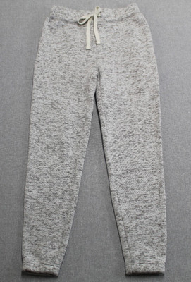 Thread & Supply Jogger Pants Womens Size X-Small Gray Marl Drawstring Fleece