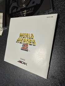 World Heroes 2 W/Obi Manual Neo Geo CD SNK NGCD Retro Rare Good Used Game JP
