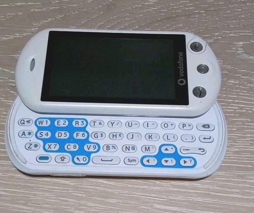 ZTE Vodafone G X930 - White and Blue Rare Cellular Phone Slide Keyboard Untested