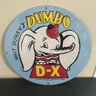 VINTAGE DISNEY DUMBO D-X OIL MOTOR GASOLINE PORCELAIN SIGN