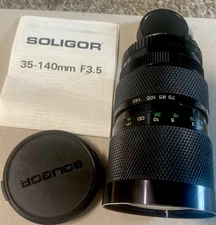 Soligor 35-140mm f/3.5 MC Auto Zoom Macro Lens with Manual