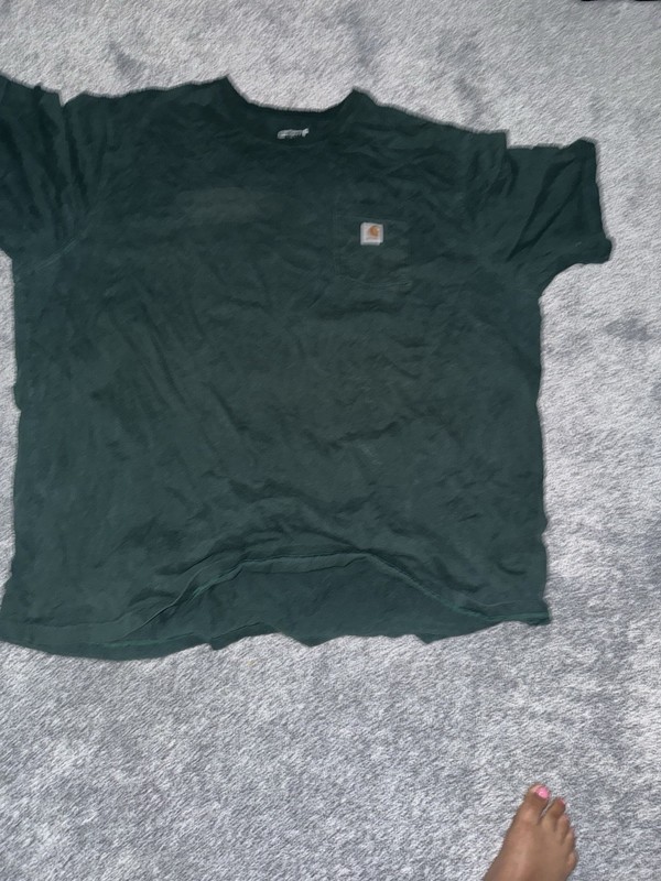 Carhartt Men’s 5XL Big & Tall Relaxed Fit Cotton Knit Green Pocket T-Shirt