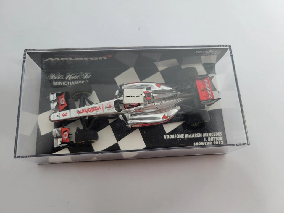 Minichamps Vodafone McLaren Mercedes J Button Showcar 2012 1:43 Ed. 43 No. 121 - Image 3 of 4