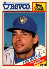 1988 Topps Revco League Leaders Paul Molitor #20 Milwaukee Brewers Baseball Card