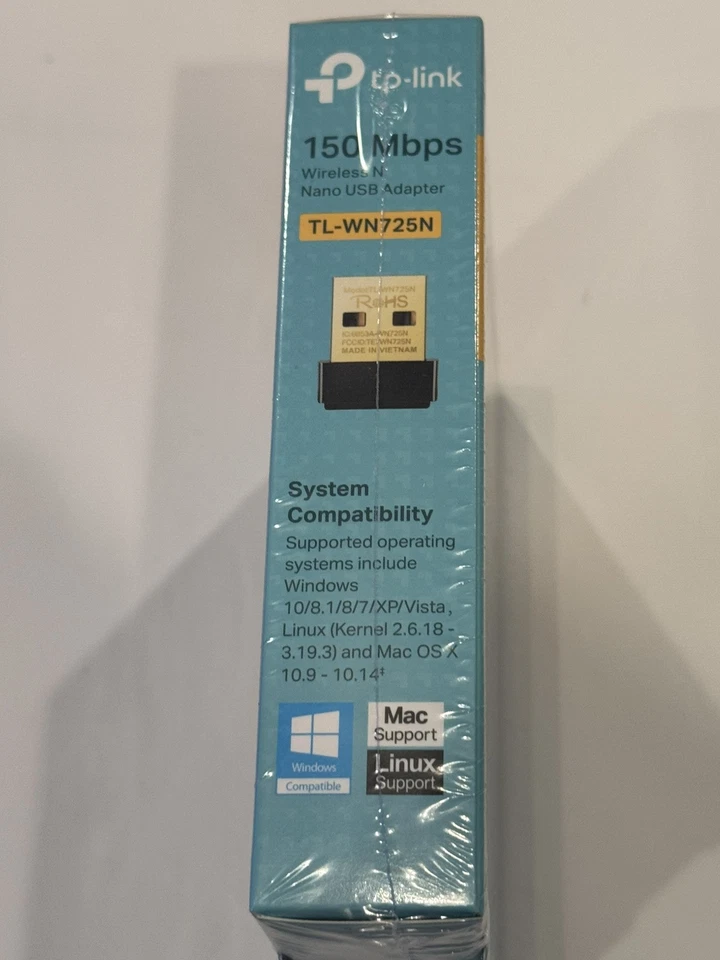 TP-Link TL-WN725N N150 150Mbps Wireless Nano USB 2.0 WiFi Network Adapter Dongle - Image 3 of 4