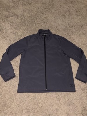 AETHER Men s Full Zip Up Jacket Polyester/Elastane In Gray Size 4