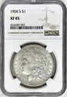 1904 S MORGAN SILVER DOLLAR NGC XF45