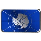 Antarctica 1 oz Silver Bar - Full Color .999 Silver Bullion Bar in Capsule