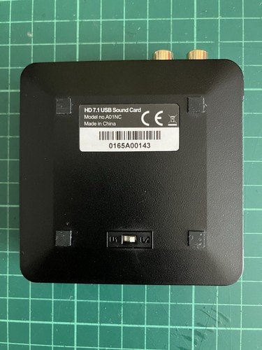 Maplin Pro USB 7.1 HD SOUND AUDIO CARD Digital Optical 24bit A01NC Djing RCA Out - Afbeelding 4 van 8