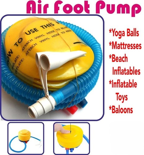 Foot Air Pump for Swimming Rings, Balloons, Yoga Balls, Plastic Inflatables, etc - Picture 2 of 2