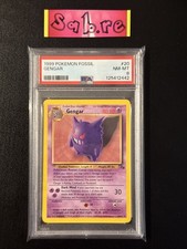 PSA 8 Gengar Non Holo Rare Fossil 20/62 Pokemon Card