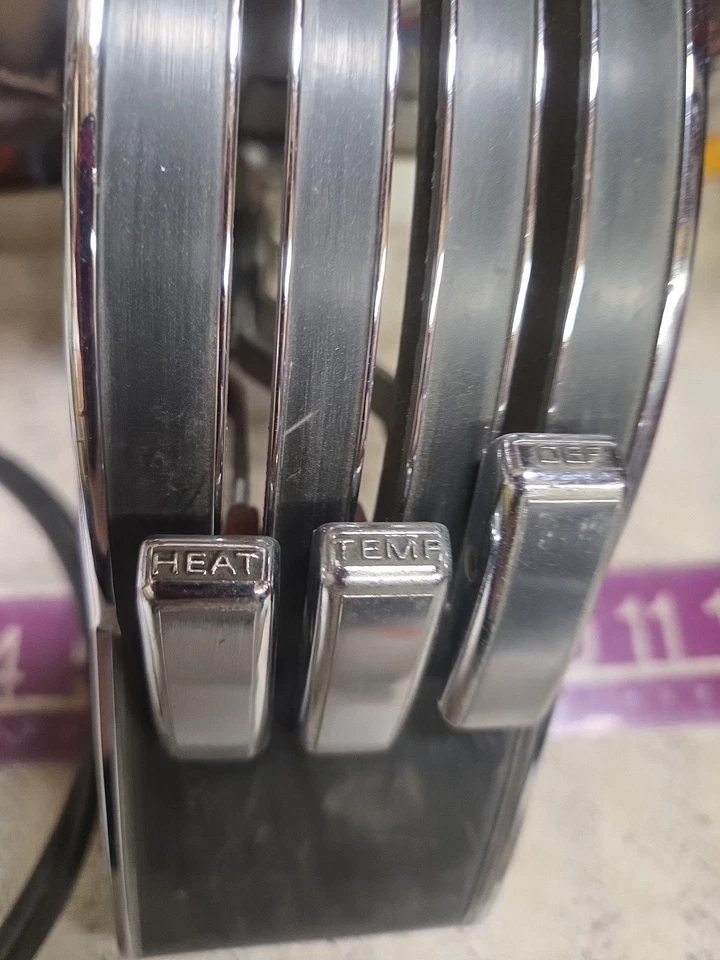 Ford Mustang Mercury Cougar 1968 control de calefacción negro C8ZA-18A668   Foto 3 de 4