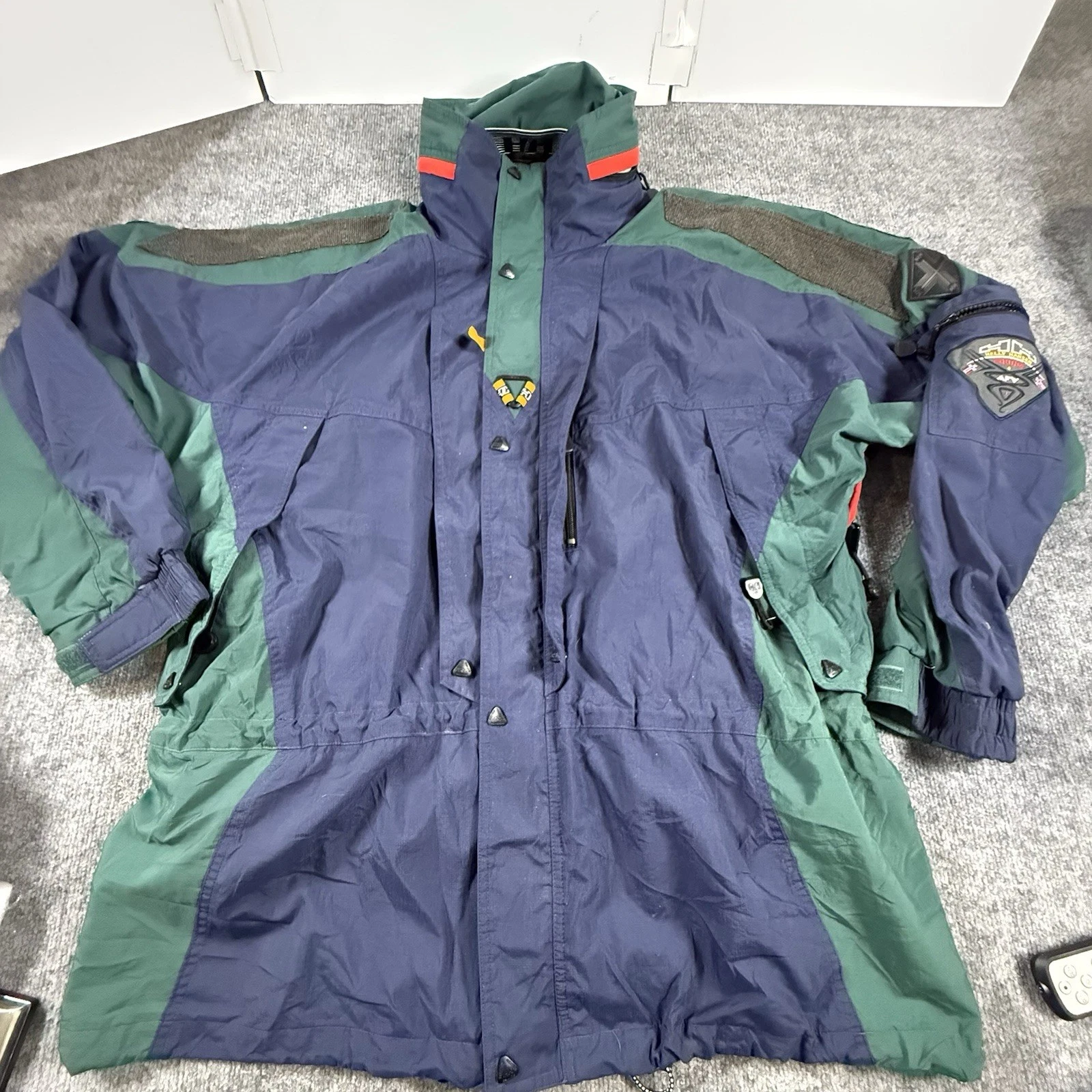 HELLY HANSEN TECH 90s 80s SCHOELLER FLEECE SKI SNOW XXL JACKET VTG MEN EQUIPE