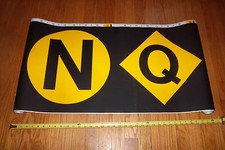 NYC SUBWAY ROLL SIGN N Q CONEY ISLAND SEA BEACH BROOKLYN MANHATTAN BRIDGE TUNNEL