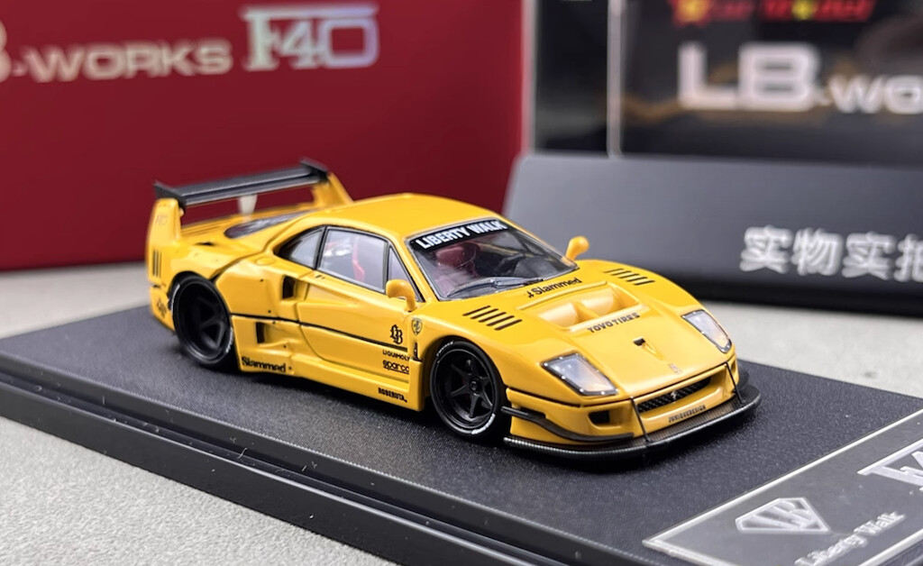 LBWK F40 イエロー Star Model 1/64 ダイキャスト Star 1:64