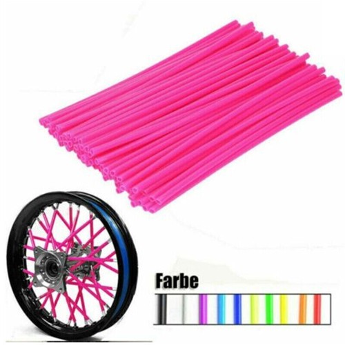 Motorrad Motocross 72pcs Universal Speichencover Speichenröhre Wheel Spoke Skip - Bild 9 von 21