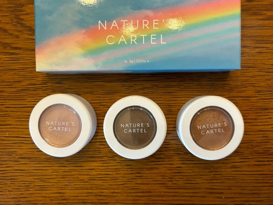 NATURE’S CARTEL Cream Eyeshadow Trio 90’s Nude,Champagne Scandal, & Tan Line - Image 2 of 2