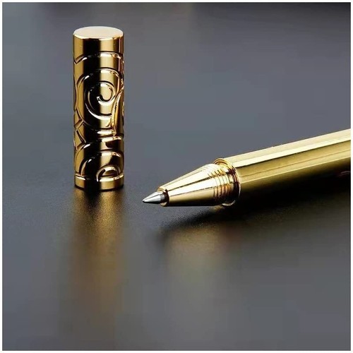 Gel Ink Pens with 6 Refills 0.5mm Black Gel Pen Alloy Premium Gel Ink Pen Gif... - Picture 5 of 7