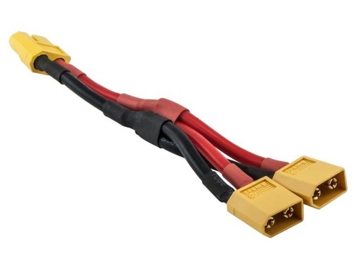 XT60 Femal to Male Connector Parallel Dual Battery Wire 14AWG Silicone - Picture 2 of 4